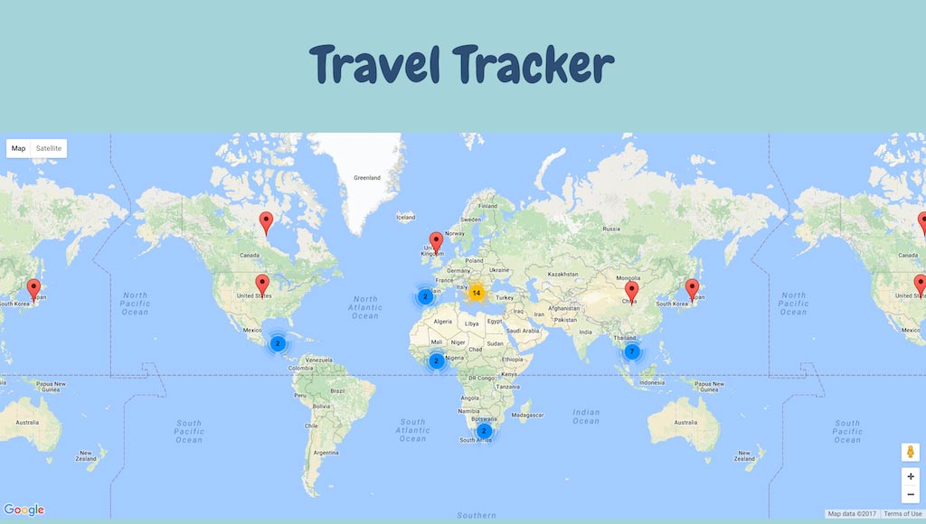 travel tracker app